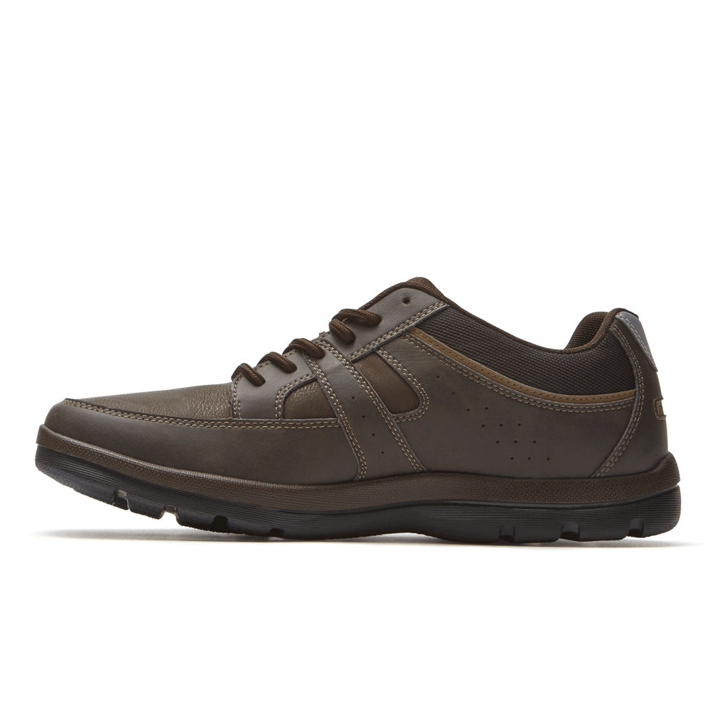 Tenis Rockport Homem Marrom - Get Your Kicks Blucher - 40159DKMF